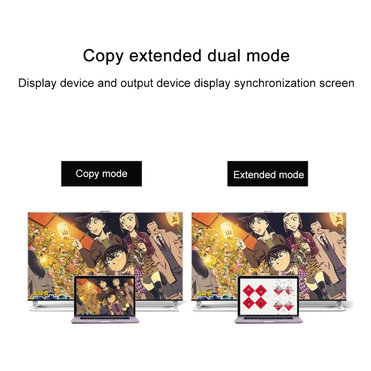D65A 1.8m DisplayPort入力＆Mini DP入力＆USB-C / Type-C入力からHDMI 4K出力ビデオアダプターケーブル、D65A