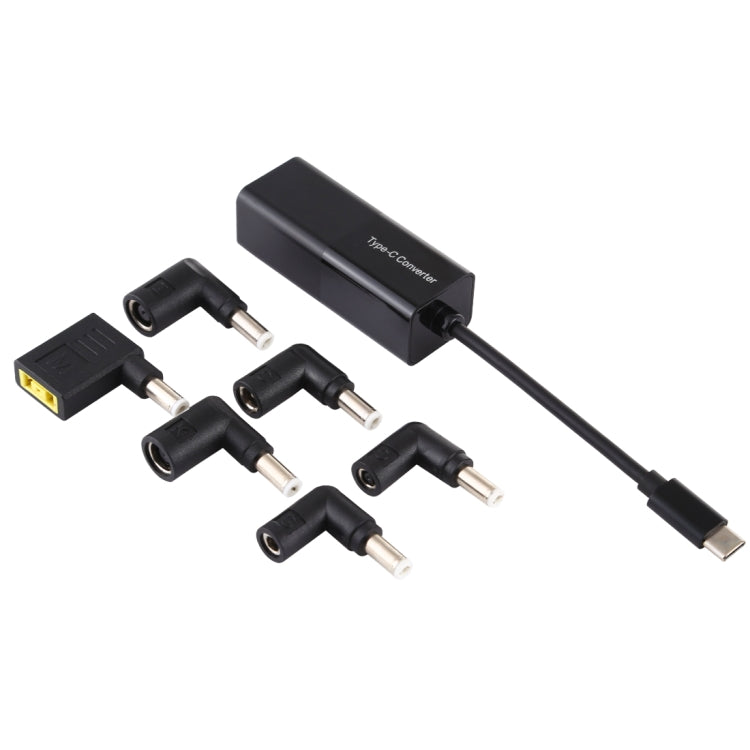 ノートパソコン用電源アダプター 65W USB-C / Type-C コンバーター 6-in-1 電源アダプター