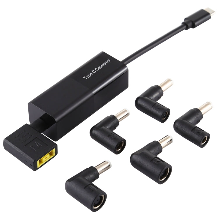 ノートパソコン用電源アダプター 65W USB-C / Type-C コンバーター 6-in-1 電源アダプター
