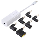 ノートパソコン用電源アダプター 65W USB-C / Type-C コンバーター 6-in-1 電源アダプター