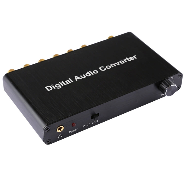 2CH デジタルオーディオデコーダーコンバーター 光Toslink SPDIF 同軸対応 ホームシアター / PS4 / PS3 / XBOX360用、音量調節対応、AC-3、DTS対応