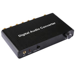 2CH デジタルオーディオデコーダーコンバーター 光Toslink SPDIF 同軸対応 ホームシアター / PS4 / PS3 / XBOX360用、音量調節対応、AC-3、DTS対応