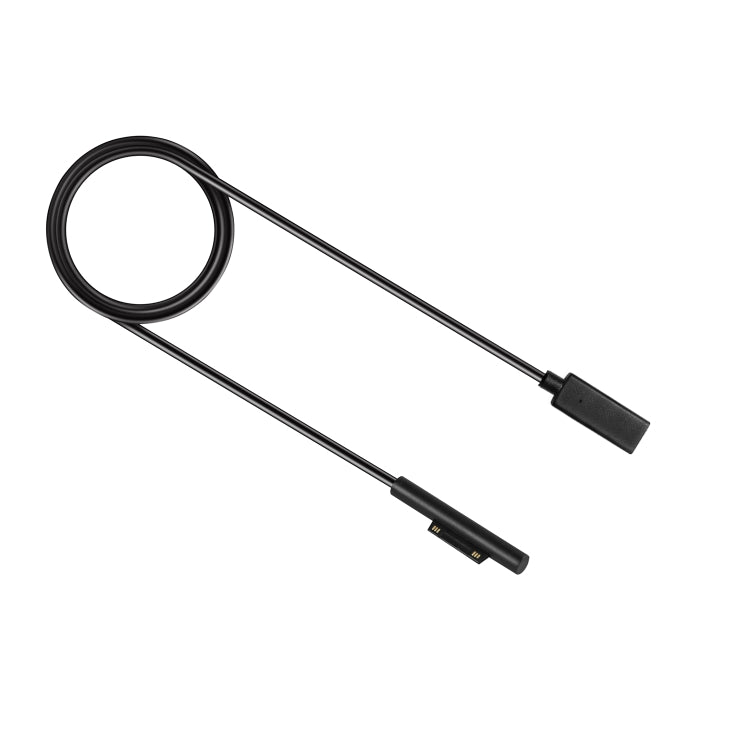 USB-C / Type-C メスから6ピン オス ノートパソコン用PD急速充電ケーブル Microsoft Surface Pro 7 / 6 / 5 / 4 / 3対応、ケーブル長さ：0.2m