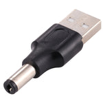 10個セット 5.5 x 2.1mm オスからUSB 2.0 オス DC電源プラグコネクター、5.5 x 2.1mm
