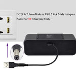 10個セット 5.5 x 2.1mm オスからUSB 2.0 オス DC電源プラグコネクター、5.5 x 2.1mm