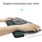 メカニカルキーボード用リストレスト メモリーフォームマウスパッド、サイズ：L、サイズ：L
