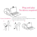 aoni C90 1080P HD Business Smart Computer Camera with Microphone, C90