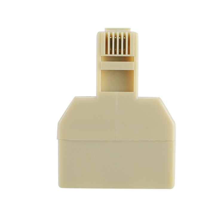 RJ11デュアルポート デスクトップ電話延長ケーブルエクステンダーコネクターアダプター、2 RJ11メスからRJ11オス