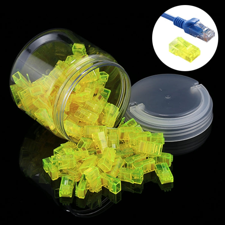 100個セット Anpwoo Amp01 RJ45コネクタモジュラープラグ、100個（イエロー）、100個（ブルー）、100個（オレンジ）
