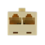 RJ45デュアルポートLANイーサネットコネクタネットワークアダプター、2 RJ45メスからRJ45オス