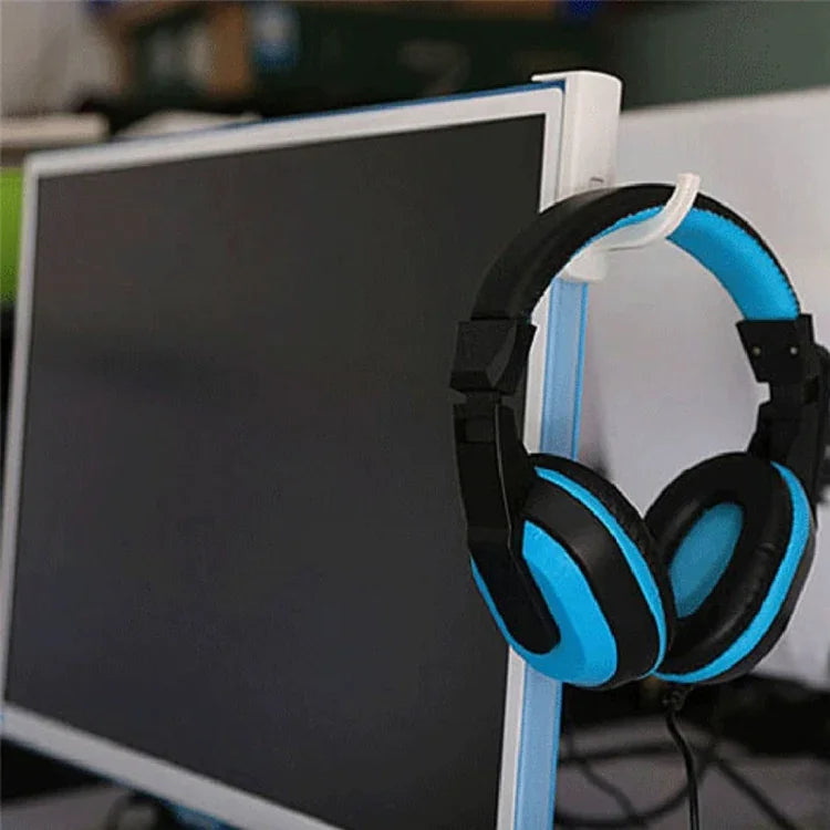 ユニバーサルヘッドホンハンガー PCモニターデスク用ヘッドセットスタンドホルダーフック
