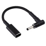 PD 100W 18.5-20V 4.0 x 1.35mmエルボーからUSB-C / Type-Cアダプター ナイロン編組ケーブル