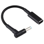 PD 100W 18.5-20V 4.5 x 0.6mm エルボー型 USB-C / Type-C アダプター ナイロン編組ケーブル HP用、4.5 x 0.6mm