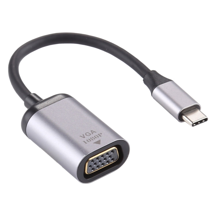 1080P VGA メス to Type-C / USB-C オス 接続アダプターケーブル、VGA メス to Type-C オス