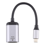 1080P VGA メス to Type-C / USB-C オス 接続アダプターケーブル、VGA メス to Type-C オス