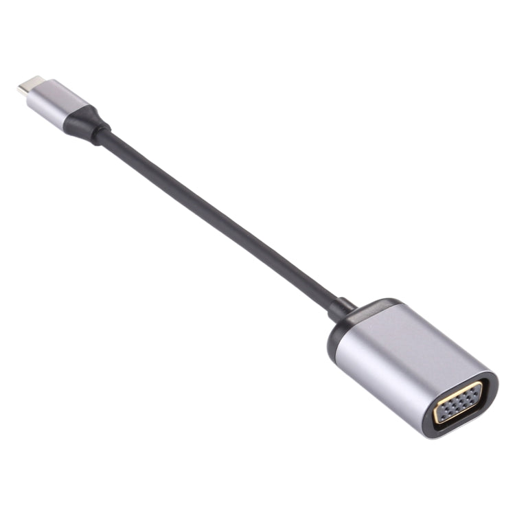1080P VGA メス to Type-C / USB-C オス 接続アダプターケーブル、VGA メス to Type-C オス