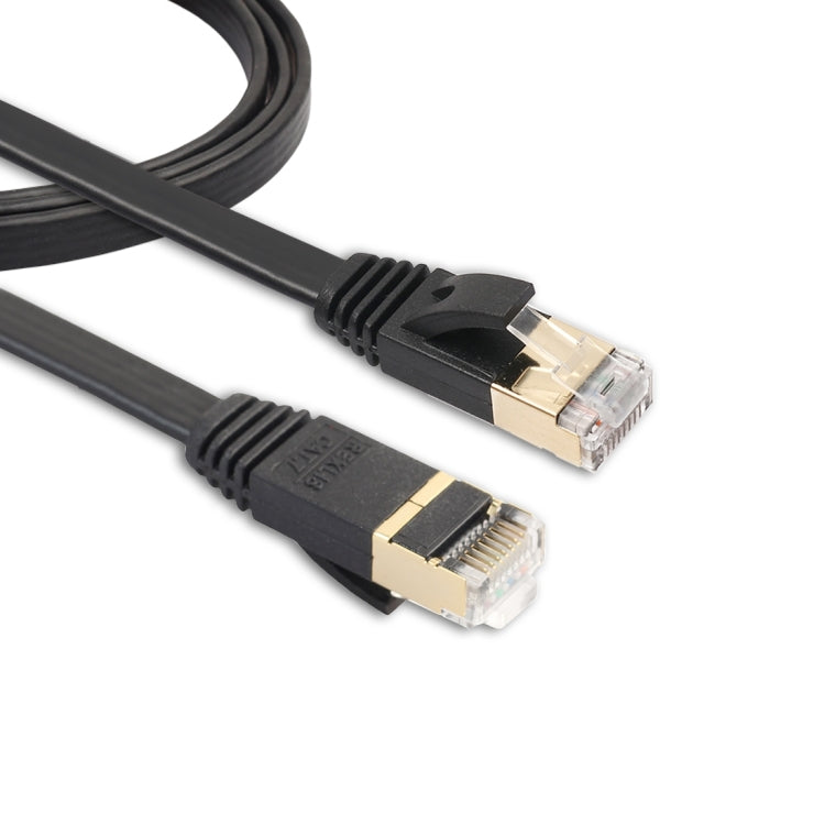 1m CAT7 10ギガビットイーサネット 超薄型パッチケーブル モデムルーター LANネットワーク用 - シールド付きRJ45コネクター搭載、長さ：1m