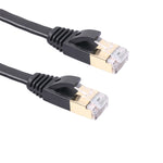 1m CAT7 10ギガビットイーサネット 超薄型パッチケーブル モデムルーター LANネットワーク用 - シールド付きRJ45コネクター搭載、長さ：1m