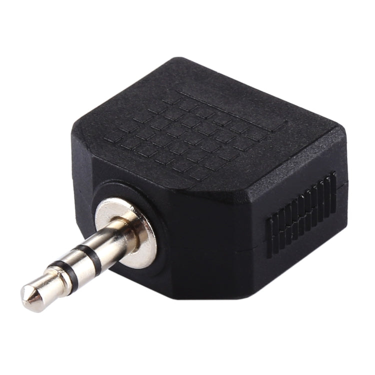 3.5mm オス to デュアル3.5mm メス スプリッターアダプター