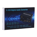 192KHz DAC コンバーター HD HIFI 光デジタル to RCA＋3.5mm ヘッドホン 5.1チャンネル デジタルオーディオコンバーター 音量調節付き、192KHz DAC