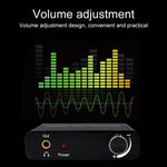 192KHz DAC コンバーター HD HIFI 光デジタル to RCA＋3.5mm ヘッドホン 5.1チャンネル デジタルオーディオコンバーター 音量調節付き、192KHz DAC