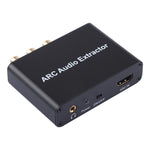 192KHz ARC オーディオエクストラクター HDMI ARC to SPDIF＋同軸＋L/R コンバーター オーディオリターンチャンネルアダプター、192KHz ARC