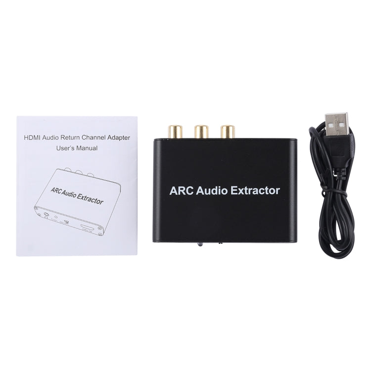 192KHz ARC オーディオエクストラクター HDMI ARC to SPDIF＋同軸＋L/R コンバーター オーディオリターンチャンネルアダプター、192KHz ARC