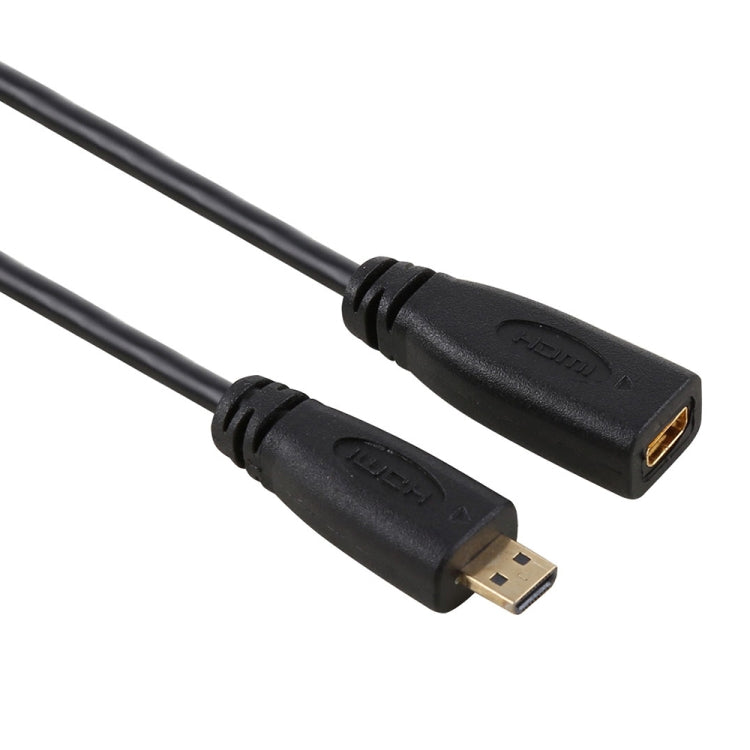 30cm 1080P マイクロHDMI メス-オス 金メッキコネクターアダプターケーブル