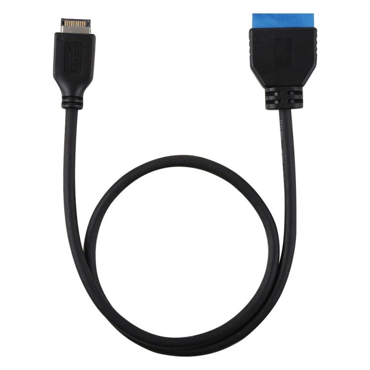 30cm USB 3.1 タイプE - USB 3.0 マザーボード 19ピン オス 拡張ケーブル