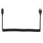 1.5m 高速 USB 3.0 オス - USB-C / タイプC オス 伸縮スプリング延長ケーブル、USB 3.0 オス - タイプC オス