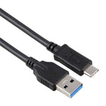 1.5m 高速 USB 3.0 オス - USB-C / タイプC オス 伸縮スプリング延長ケーブル、USB 3.0 オス - タイプC オス