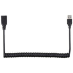 1.5m 高速 USB 3.0 オス - メス 伸縮スプリング延長ケーブル、USB 3.0 オス - メス