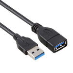 1.5m 高速 USB 3.0 オス - メス 伸縮スプリング延長ケーブル、USB 3.0 オス - メス