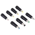 5.5x2.1mm メス - 複数オスインターフェース 8in1 電源アダプターセット HP / Sony / Acer / ASUS / DELL ノートパソコン用、8in1 電源アダプター