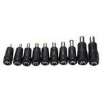 5.5x2.1mm メス - 複数オスインターフェース 10in1 電源アダプターセット IBM / HP / Sony / Toshiba / Lenovo / ASUS / Samsung / DELL ノートパソコン用、10in1