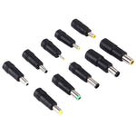 5.5x2.1mm メス - 複数オスインターフェース 10in1 電源アダプターセット IBM / HP / Sony / Toshiba / Lenovo / ASUS / Samsung / DELL ノートパソコン用、10in1