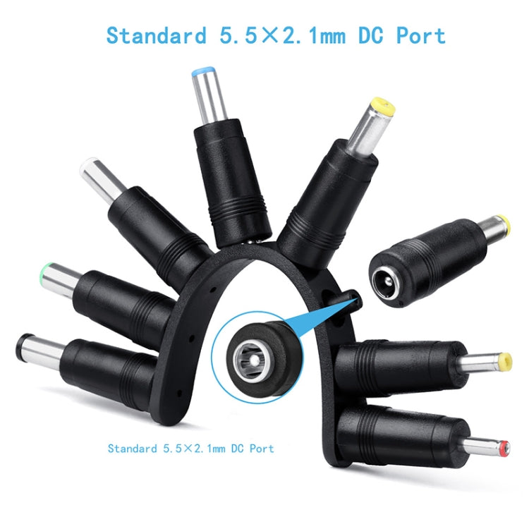 12in1 DC電源コード USB 多機能交換プラグ USB充電ケーブル（ブラック）、12in1