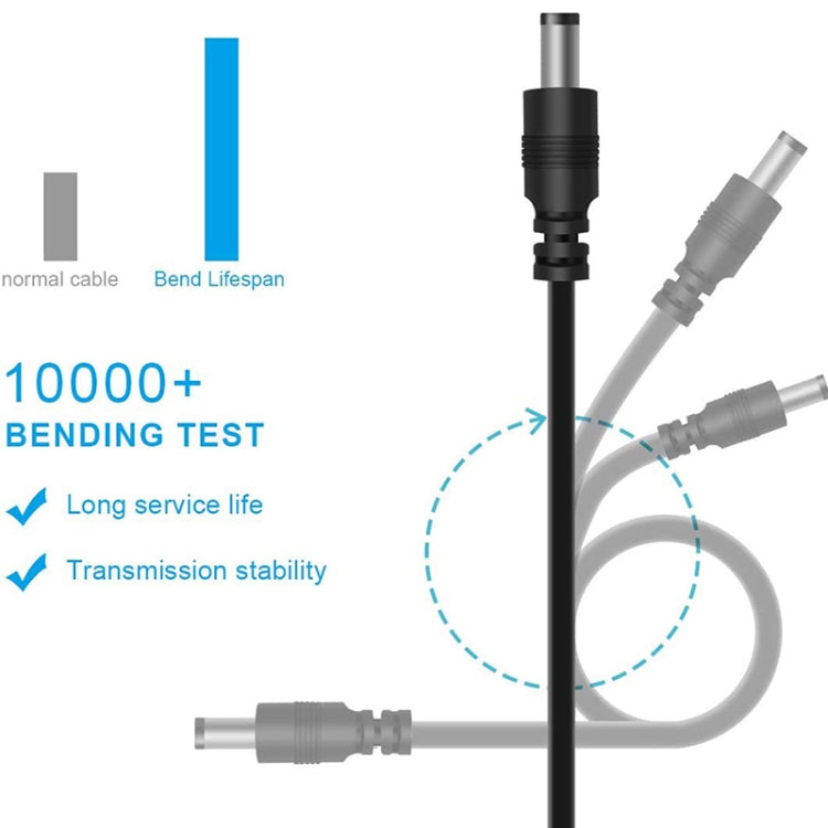 12in1 DC電源コード USB 多機能交換プラグ USB充電ケーブル（ブラック）、12in1