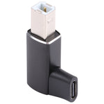 USB-C / タイプC メス - USB 2.0 B MIDI オス アダプター 電子楽器 / プリンター / スキャナー / ピアノ用