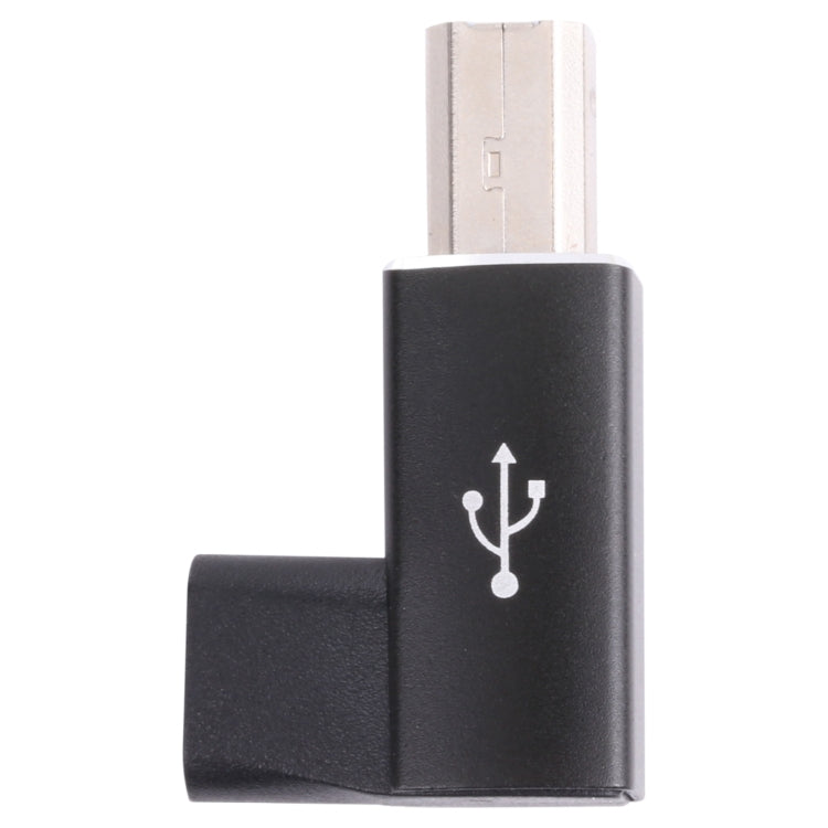 USB-C / タイプC メス - USB 2.0 B MIDI オス アダプター 電子楽器 / プリンター / スキャナー / ピアノ用