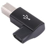 USB-C / タイプC メス - USB 2.0 B MIDI オス アダプター 電子楽器 / プリンター / スキャナー / ピアノ用