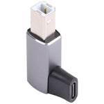 USB-C / タイプC メス - USB 2.0 B MIDI オス アダプター 電子楽器 / プリンター / スキャナー / ピアノ用