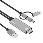 Onten OTN-7537A 3イン1 1080P モバイル HD スクリーンプレーヤーアダプターケーブル、OTN-7537A
