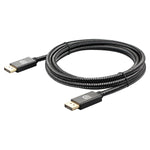 OD6.5mm DPオスからオスDisplayPortケーブル、長さ：2m、DPオスからオス
