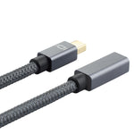 OD6.5mm Mini DPオスからメスDisplayPortケーブル、DPオスからメス