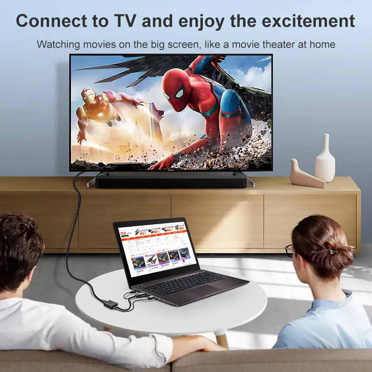 HDCO-VGAM2 1080P VGAオスからHDMIメスコンバーター3.5mmオーディオケーブル付き、HDCO-VGAM2