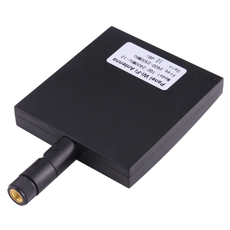 12dBi SMAオスコネクター 2.4GHzパネルWiFiアンテナ、2.4GHz ブラック