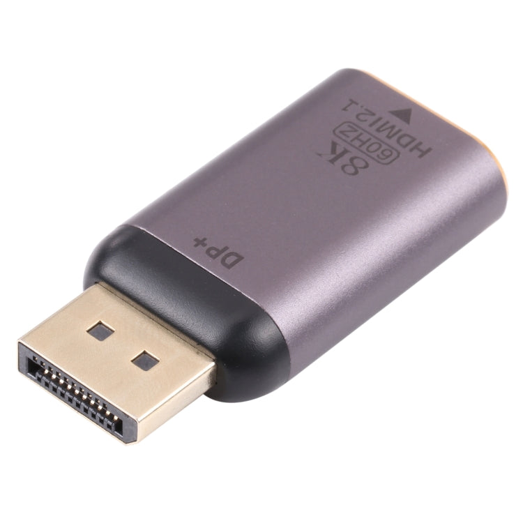 8K 60Hz HDMI 2.1 メスからDPオスアダプター、DPオス