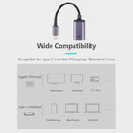 USB-C / タイプC オスから100M RJ45 メスアダプターケーブル、100M RJ45 メスケーブル