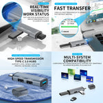 3ポート USB 2.0 x 2 + USB 3.0 to USB 3.0 ハブアダプター、USB2.0x2+USB3.0 to USB3.0